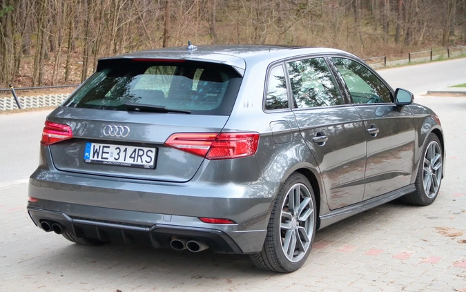 Audi S3 cena 132000 przebieg: 67000, rok produkcji 2017 z Warszawa małe 436